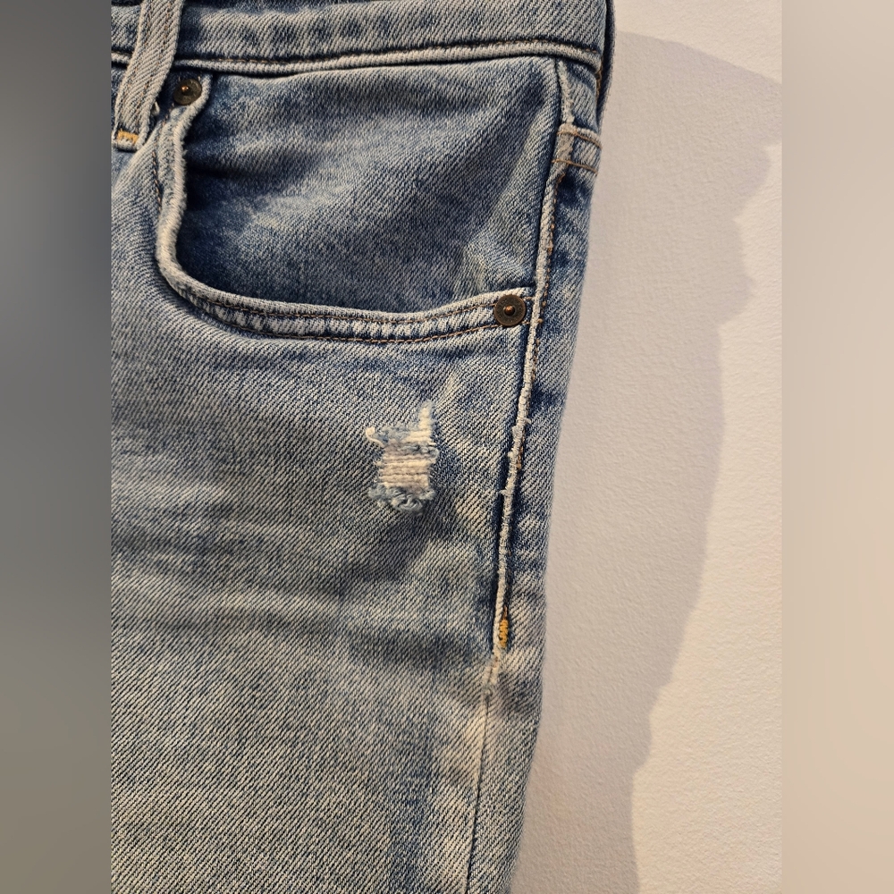 Denim Forum Yoko High Rise Slim Distressed Size 26 - Picture 5 of 14